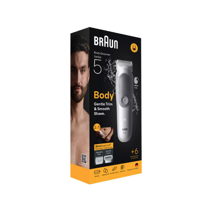 Braun Series 5 BG5550 Regolabarba Corpo Wet and Dry Ricaricabile Grigio