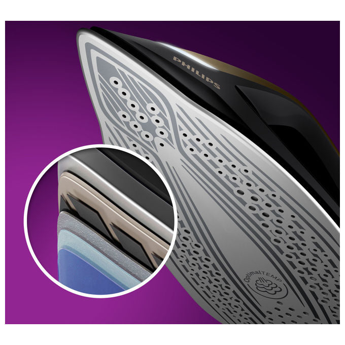 Philips PerfectCare 8000 PSG8140-80 Ferro da Stiro con Caldaia 2700W 8.5bar Nero-Oro