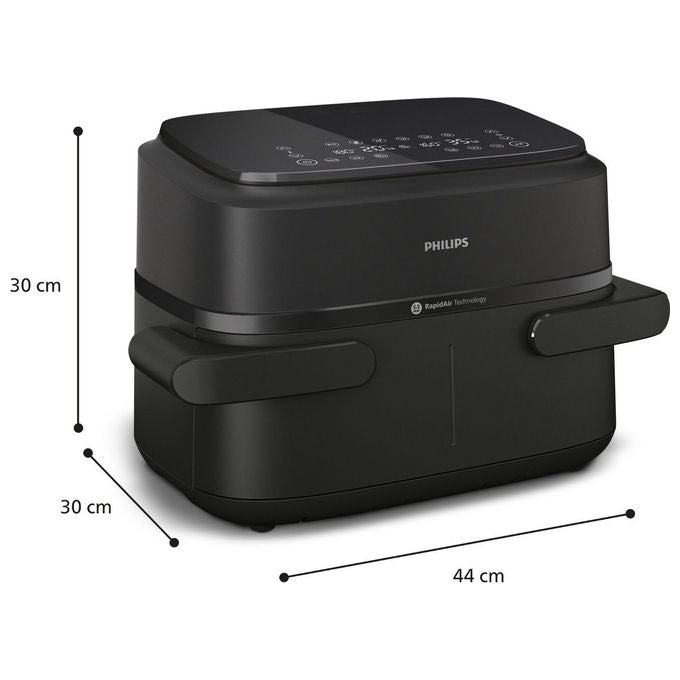 [ComeNuovo] Philips Friggitrice ad Aria Serie 1000 NA15000 Cestello Doppio 7,1L 2450W 6 Programmi - Yeppon