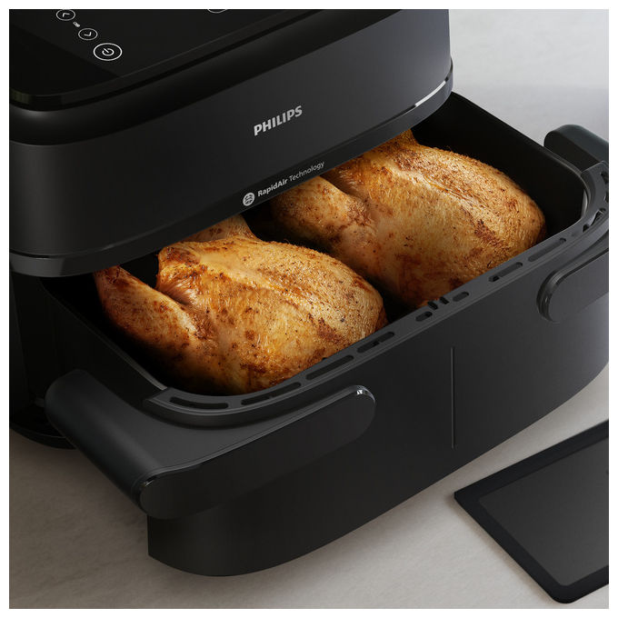 Philips Friggitrice ad Aria Serie 1000 NA15000 Cestello Doppio 7,1L 2450W 6 Programmi
