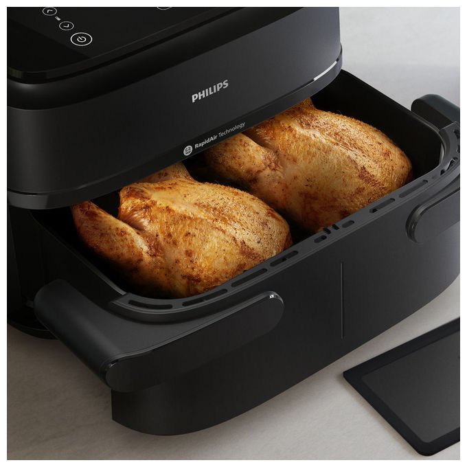 [ComeNuovo] Philips Friggitrice ad Aria Serie 1000 NA15000 Cestello Doppio 7,1L 2450W 6 Programmi - Yeppon