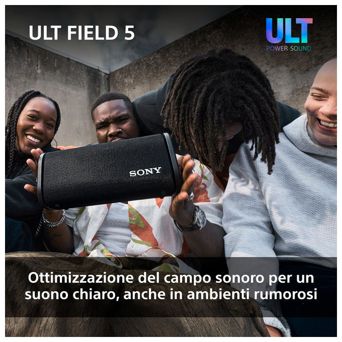 Sony Ult Field 5 Altoparlante Portatile Stereo Wireless Bianco Resistente all'Acqua