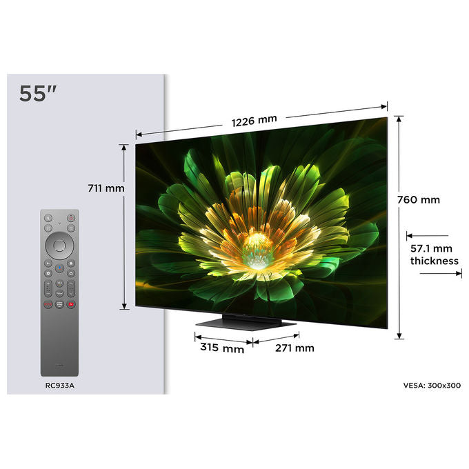 TCL Smart TV 55'' QD-MiniLED 4K Ultra HD Google TV con Dolby Vision IQ