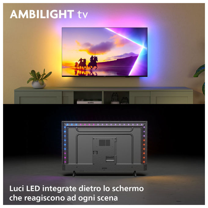 Philips Smart TV 55PUS8510 55'' 4K Ultra HD QLED Ambilight HDR10+ 60Hz