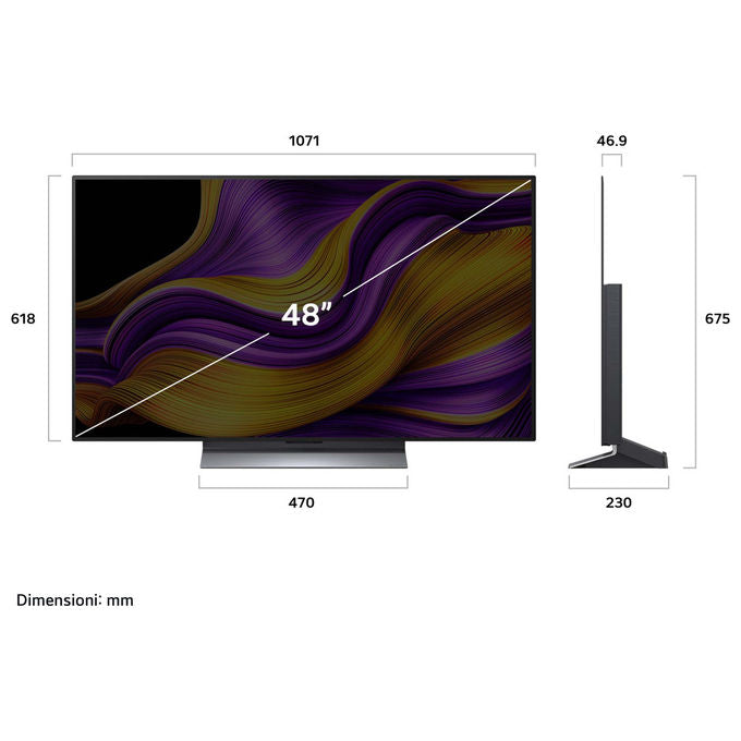 LG OLED Smart TV 48'' 4K OLED48G56LS - WebOS, α11 Gen2, 120Hz, HDR