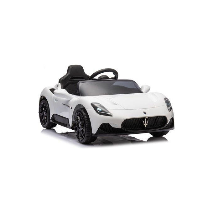 Biemme Auto Elettrica Maserati MC20 Bianco 12V con Telecomando per Bambini