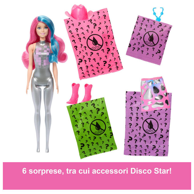Barbie Bambola Color Reveal Western JCP01 Cambia Colore - Serie Country Chic