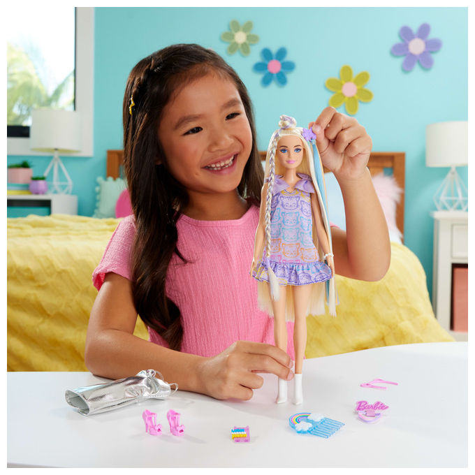 Barbie JCT72 Bambola Capelli Lunghissimi con Accessori Styling, 3+ Anni