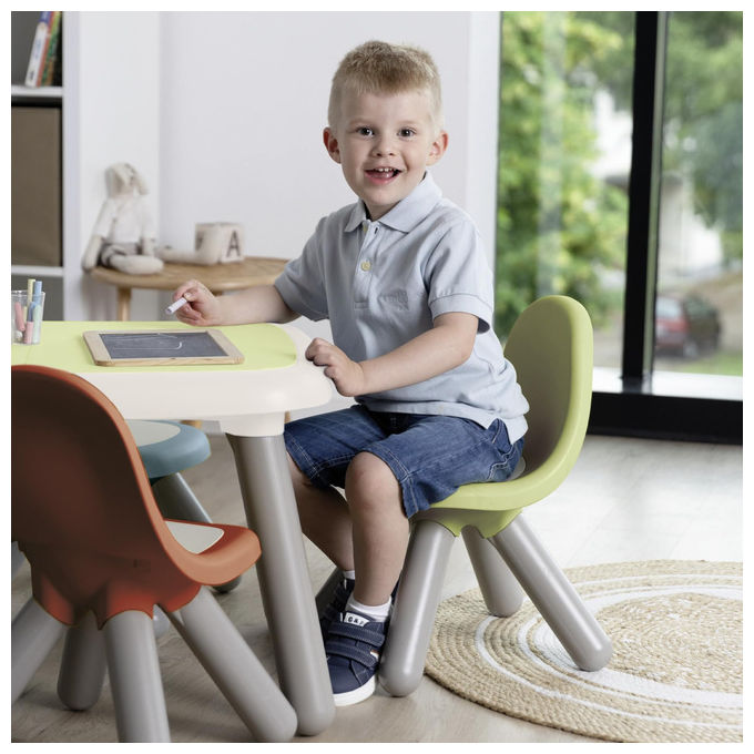 Smoby Life Kid Sedia Verde per Bambini 18+ Mesi Plastica Riciclata Interni Esterni
