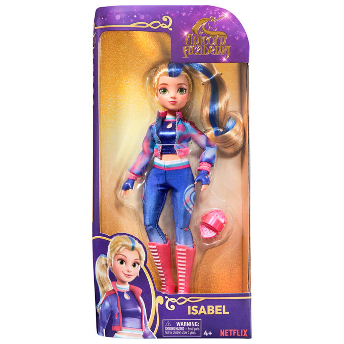 Spin Master Bambola Isabel Unicorn Academy Multicolore 4+ Anni con Accessori Moda