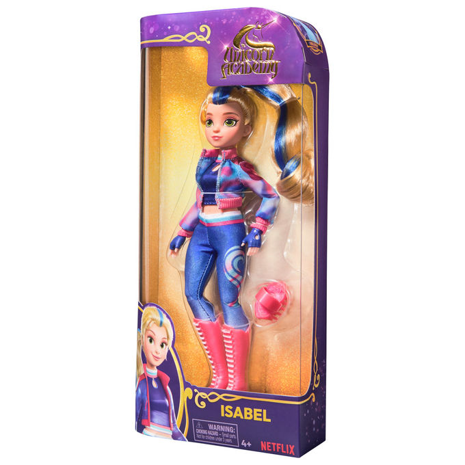 Spin Master Bambola Isabel Unicorn Academy Multicolore 4+ Anni con Accessori Moda