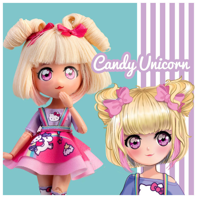 Hello Kitty Bambola Manga Unicorno HKTF0400 19,5cm 15 Punti Articolazione