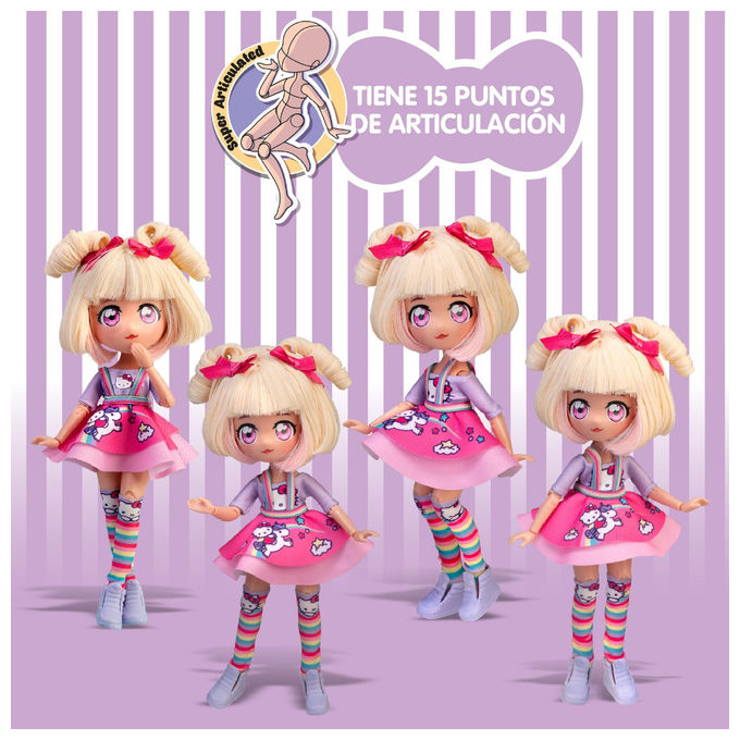 Hello Kitty Bambola Manga Unicorno HKTF0400 19,5cm 15 Punti Articolazione