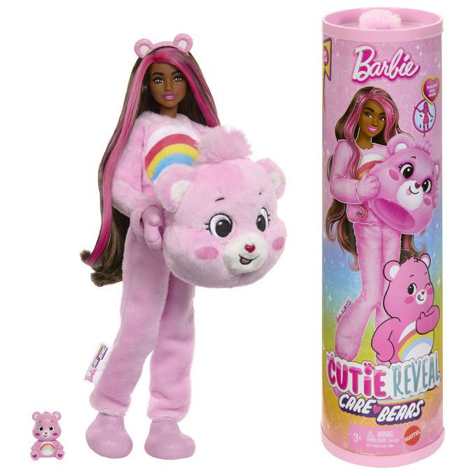Barbie Cutie Reveal JCN95 Bambola alla Moda con Costume da Orso Rosa Multicolore