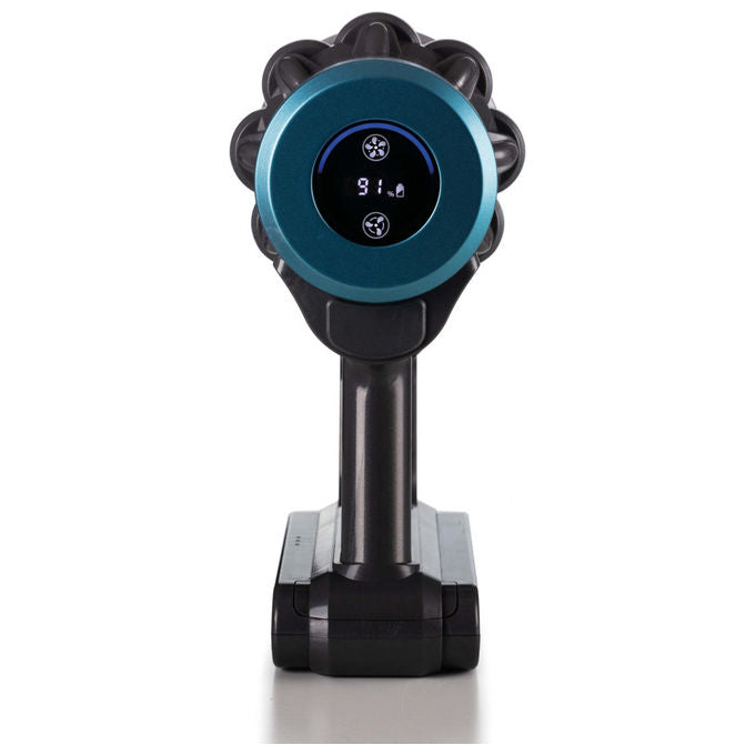 Ariete 2704 Scopa Elettrica Senza Filo 22V Litio 2-in-1 Blu con Pannello Digitale