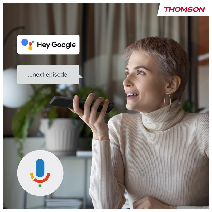 Thomson TV QLED 55 Pollici Google TV HDR Classe A+ Smart TV 4K Ultra HD