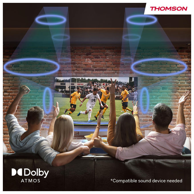 Thomson TV QLED 55 Pollici Google TV HDR Classe A+ Smart TV 4K Ultra HD