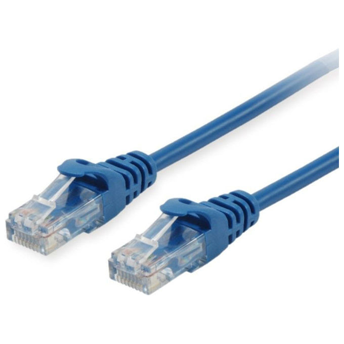 Equip Cavo di Rete Ethernet Cat6a UTP 2m Blu RJ-45 10Gbps PoE+ 603033