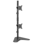 Equip Supporto Verticale 2 Monitor 17-32'' Nero 9kg Regolabile Scrivania VESA
