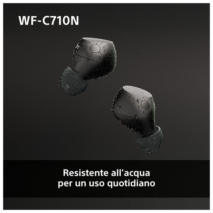 Sony WFC710NBCE7 Auricolari True Wireless Bluetooth Stereo Nero con ANC e IPX4