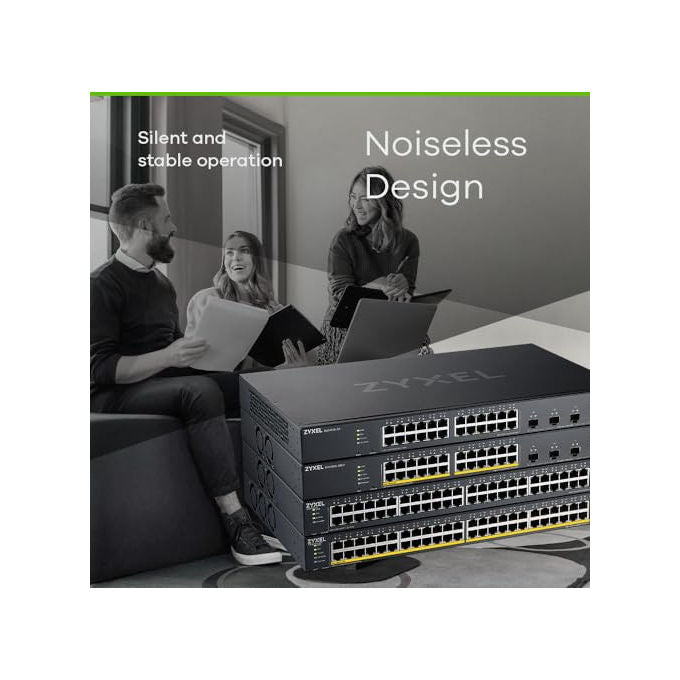 Zyxel Nebula Switch PoE 48 porte Gigabit Ethernet Cloud Ibrida - Smart Managed