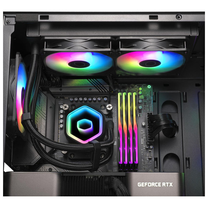 Cooler Master MLW-D24M-A18PA-R1 MasterLiquid 240 Core II Dissipatore a Liquido CPU ARGB 240mm 2x120mm PWM 1750 rpm 25 dB colore Nero