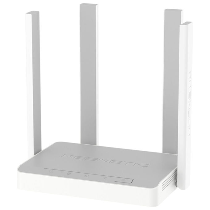 Keenetic Router Modem 4G KN-2212 Wi-Fi 300Mbps 4 Porte LTE VPN Grigio e Bianco