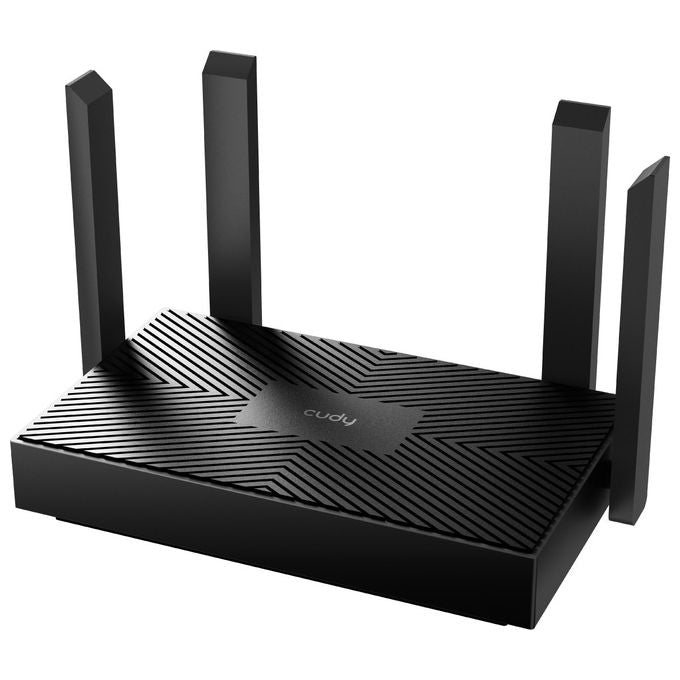 Cudy WR1500 Router Wi-Fi 6 Dual-band 1201Mbps Gigabit 4 LAN Nero MU-MIMO WPA3
