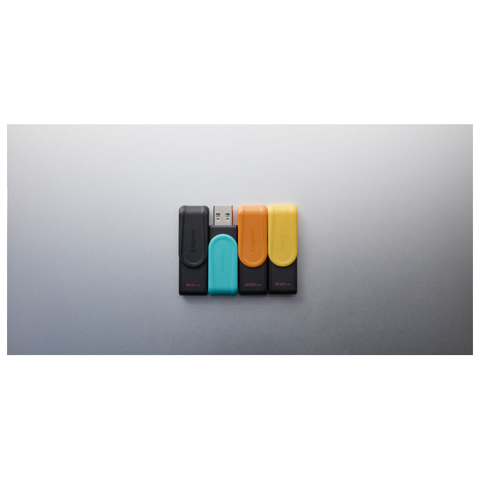 Kingston DataTraveler Exodia S 512GB USB 3.2 Chiavetta USB Girevole Nero-Giallo