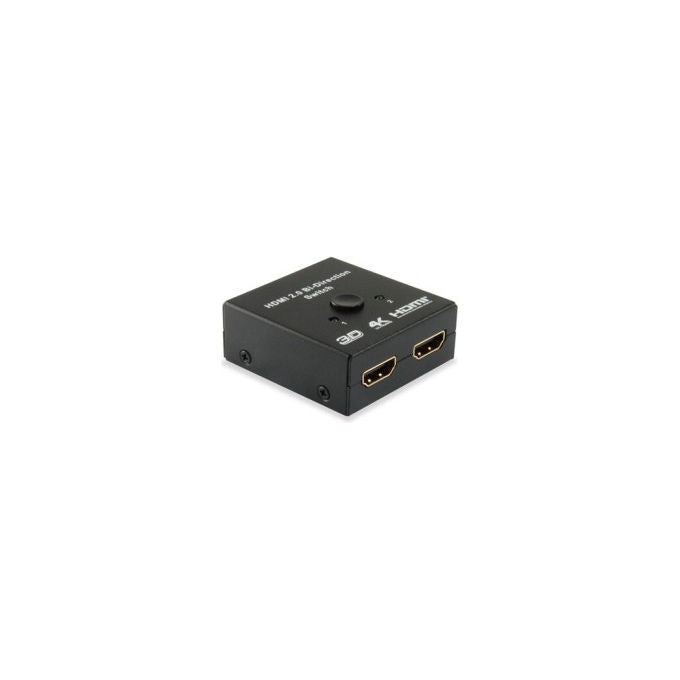 Equip Switch HDMI Bidirezionale 2 Porte 4K 60Hz HDMI 2.0 Nero Splitter Commutatore
