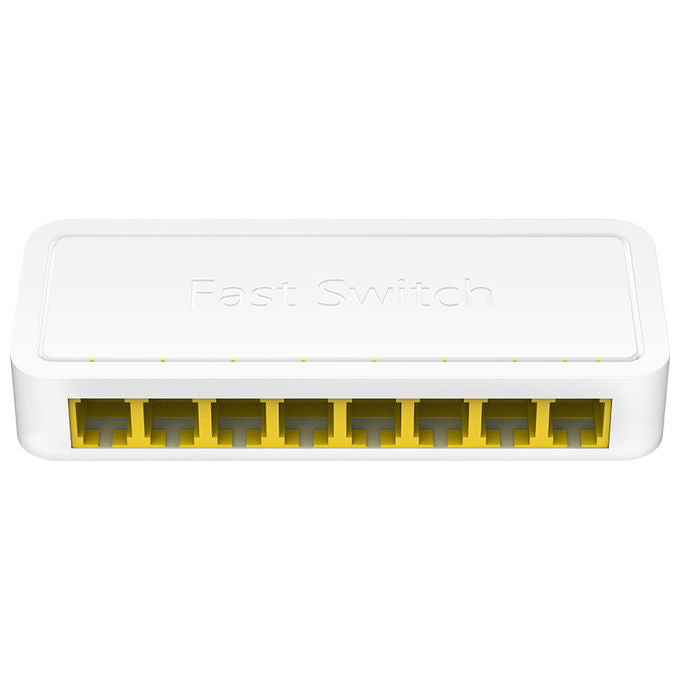 Cudy FS108D Switch Fast Ethernet 8 porte 10-100 Mbit-s Desktop Bianco per Rete LAN