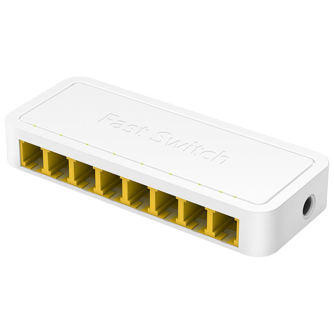 Cudy FS108D Switch Fast Ethernet 8 porte 10-100 Mbit-s Desktop Bianco per Rete LAN