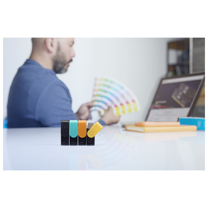Kingston DTXS-256GB DataTraveler Exodia S Chiavetta USB 3.2 Gen 1 256GB Cappuccio Girevole colore Nero Arancione