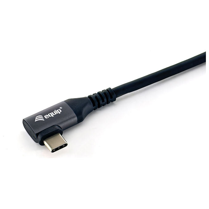Equip Cavo USB Type-C 3m 100W Nero Angolato per Ricarica Rapida e Dati