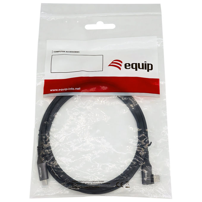 Equip Cavo USB Type-C 3m 100W Nero Angolato per Ricarica Rapida e Dati