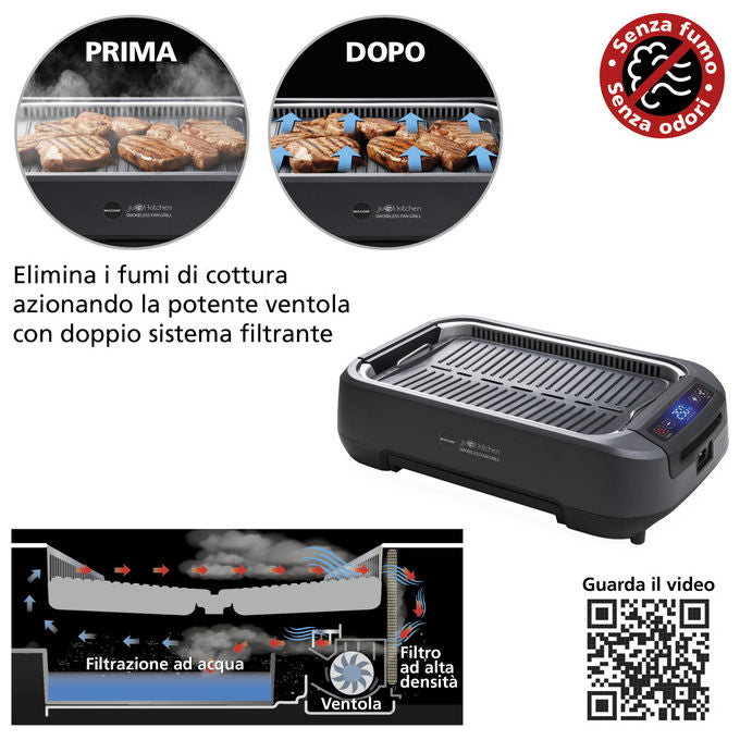 Macom Grill Con Aspirazione D'aria Combinata 1500W