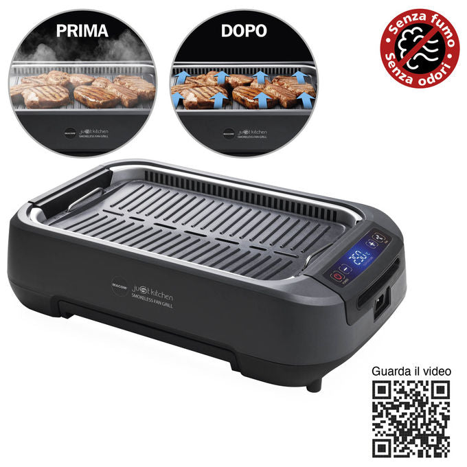 Macom Grill Con Aspirazione D'aria Combinata 1500W