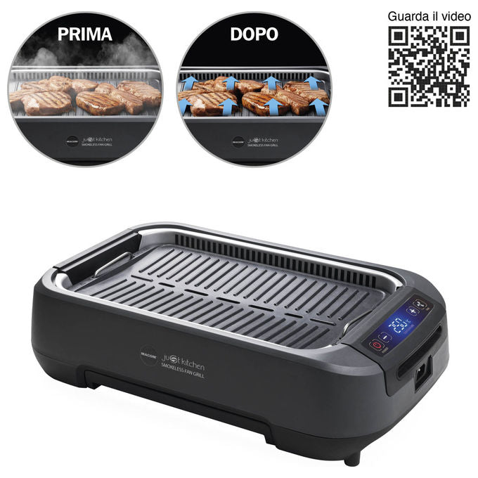 Macom Grill Con Aspirazione D'aria Combinata 1500W