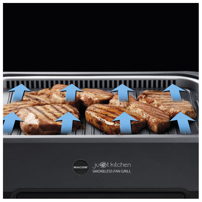 Macom Grill Con Aspirazione D'aria Combinata 1500W