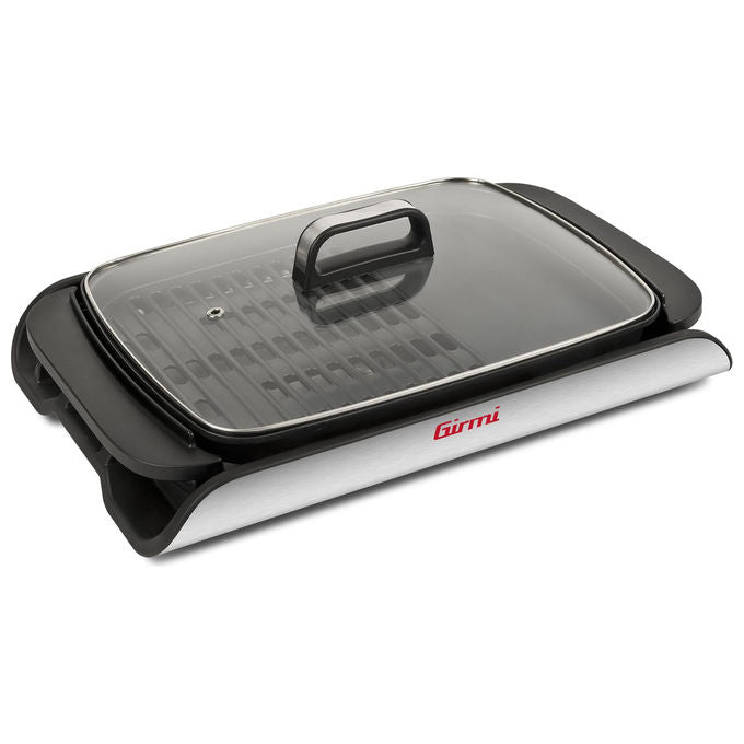 Con BQ90 Barbecue Elettrico 2000W con Piastra Antiaderente