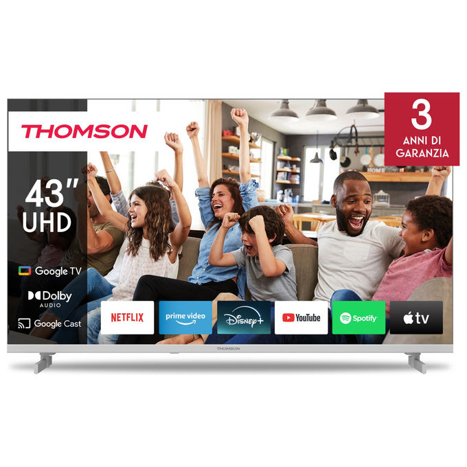 Thomson TV 43'' UHD Google TV con Dolby Audio