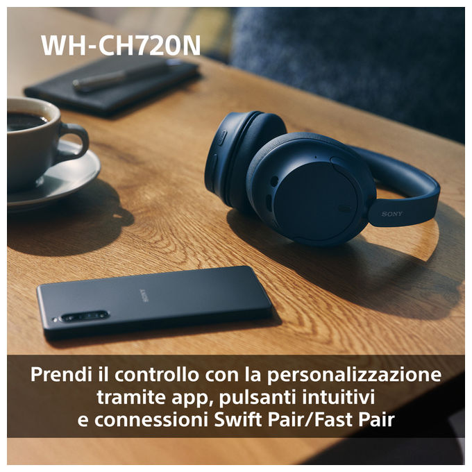 Sony WHCH720NP Auricolari Bluetooth Cavo e Senza Cavo
