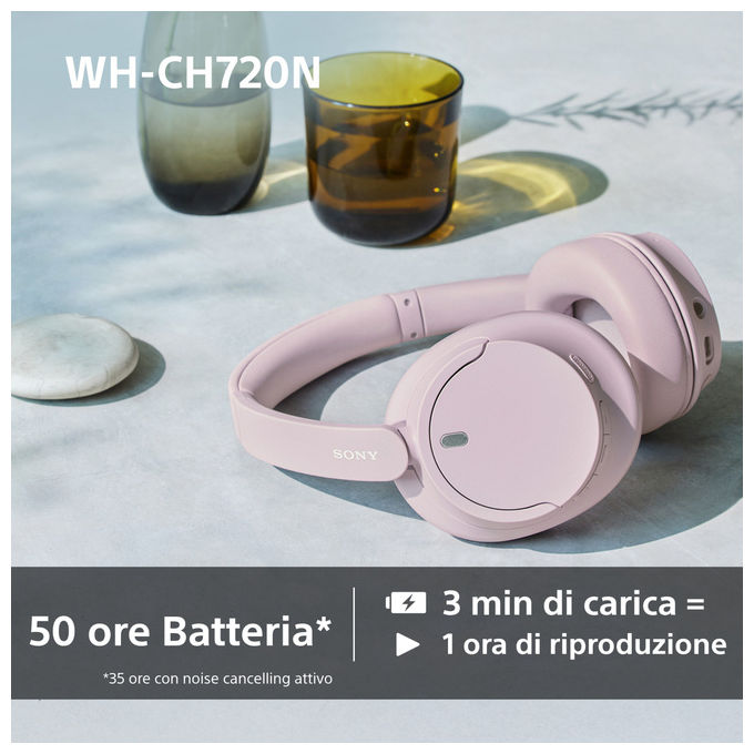 Sony WHCH720NP Auricolari Bluetooth Cavo e Senza Cavo