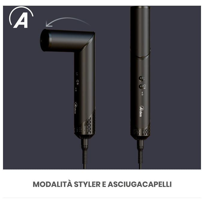 Estylia Asciugacapelli e Styler con Accessori Intercambiabili