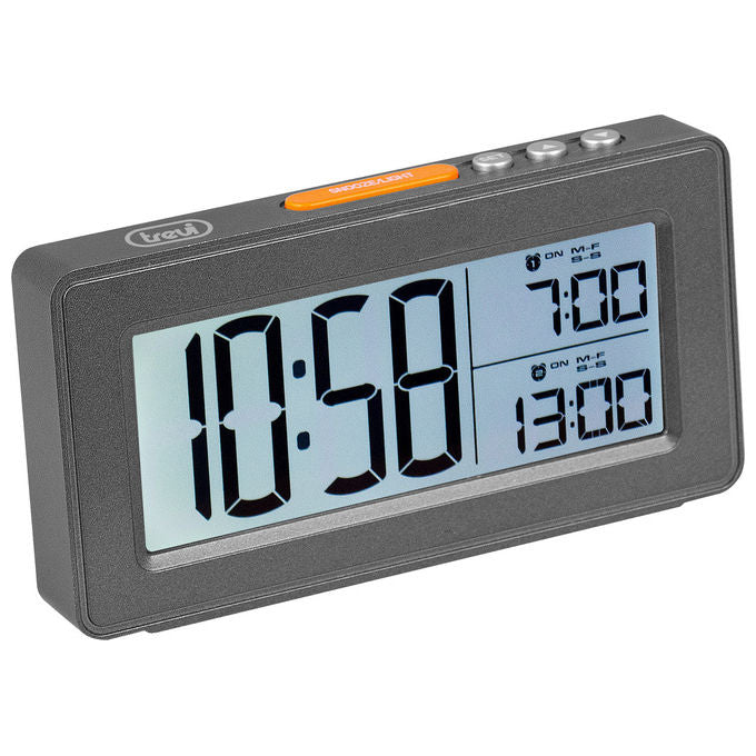 Trevi Orologio Digitale con Due Sveglie Grande Display LCD