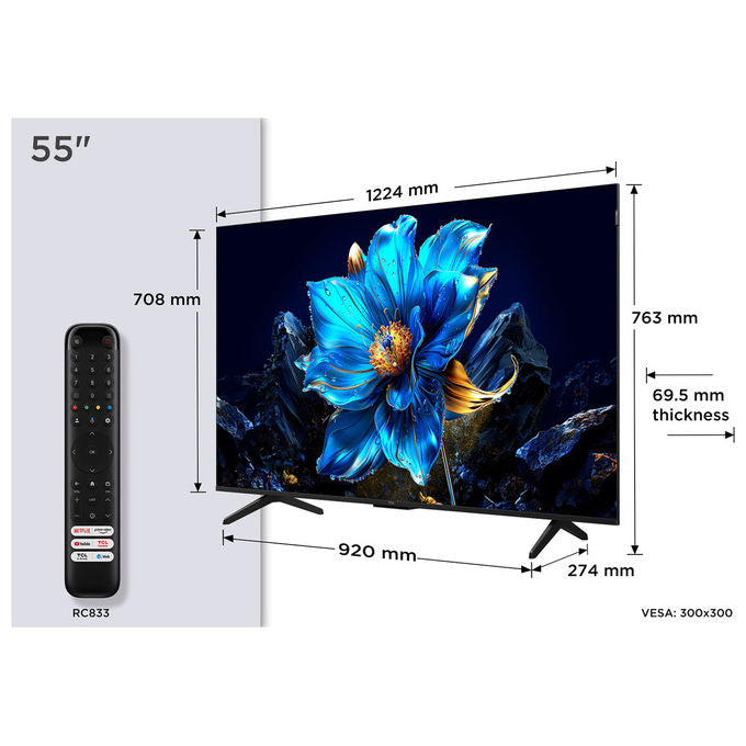 TCL P79K Smart TV QLED 4K 55'' Dolby Vision Atmos
