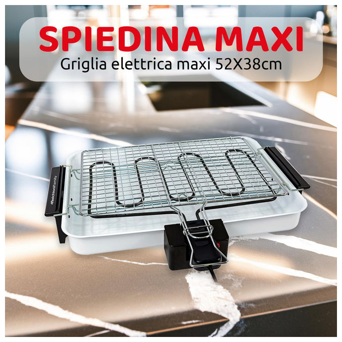 Melchioni Family Griglia Elettrica Spiedina Maxi