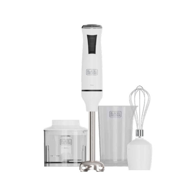 Black and Decker Frullatore ad Immersione BXHBA750E 750W Bianco