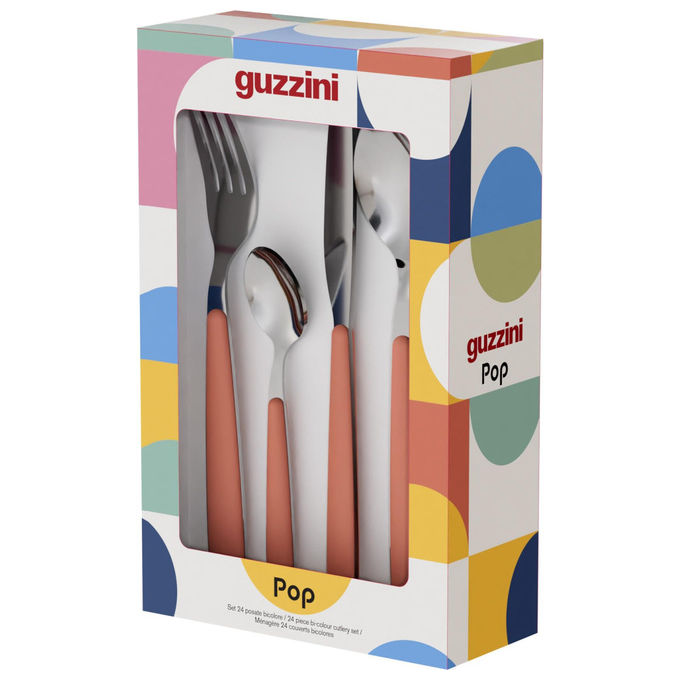 Yeppon Posate Colorate in Acciaio Inox Set da 24 Pezzi