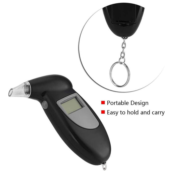 Etilometro Digitale Portatile Professionale Tester Alcool per Auto
